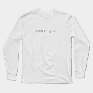 BTS Jungkook , Kookie girl Long Sleeve T-Shirt